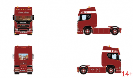 01-5556 Масштабная модель Седельный тягач SCANIA R HIGHLINE CR20H 4X2 в масштабе 1 50
