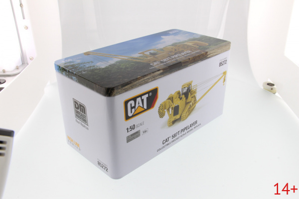 85272 Масштабная модель трубоукладчика CAT 587T 1:50 | Коллекционная модель Caterpillar | Детализированная спецтехника с подвижными элементами