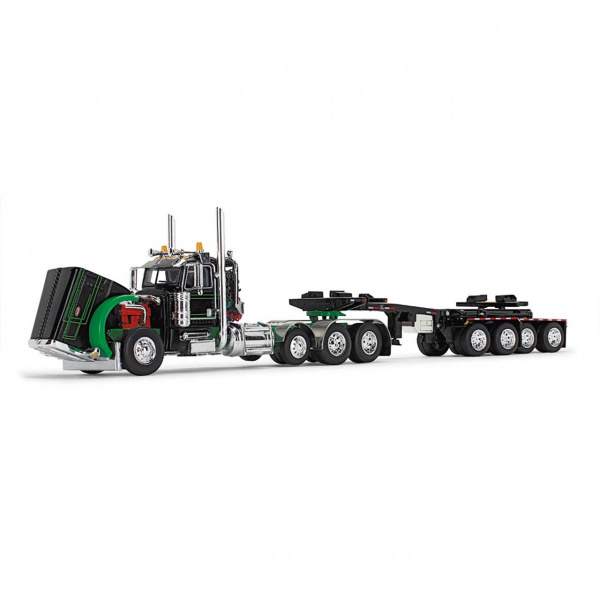 60-1673 Масштабная модель Peterbilt® Model 389 Day Cab с 4-осным прицепом ERMC Hydra-Steer  сувенирная продукция в масштабе 1 64