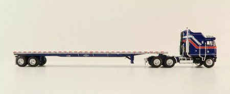 69-1657 Масштабная модель Kenworth K100 COE Roadbrute с бортовым прицепом Liberty сувенирная продукция в масштабе 1 64