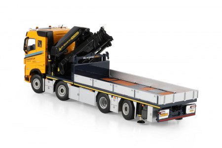 01-4960 Масштабная модель Манипулятор VOLVO FH 5 SLEEPER CAB RIGED FLATBED TRUCK 8X24 в масштабе 1 50