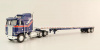 69-1657 Масштабная модель Kenworth K100 COE Roadbrute с бортовым прицепом Liberty сувенирная продукция в масштабе 1 64