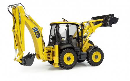 8139 Масштабная модель Komatsu WB97S-8 Экскаватор-погрузчик в масштабе 1:50