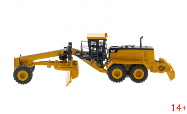 85539 Масштабная модель Автогрейдер Cat 24M в масштабе 1:125