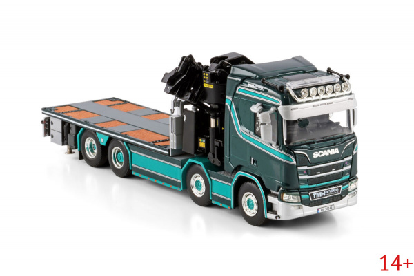 01-4474 Масштабная модель Манипулятор SCANIA R NORMAL CR20N RIGED 8X2 PALFINGER PK 92002 SH + JIB в масштабе 1 50