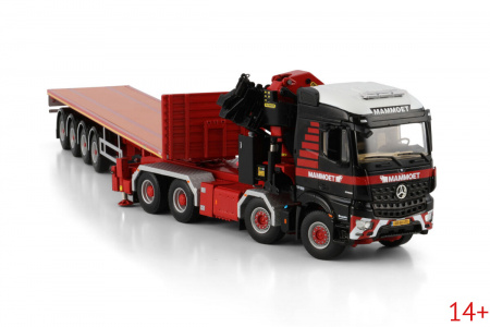 410320 Масштабная модель Низкорамный кран-манипулятор MERCEDES-BENZ AROCS MP4 2.300MM COMPACT SPACE 8X4 в масштабе 1 50