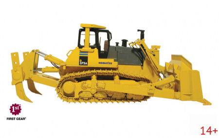 50-0216 Масштабная модель Komatsu D 375A Гусеничный бульдозер с рыхлителем в масштабе 1:50