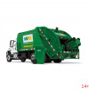 10-3287D Масштабная модель Мусоровоз WM Freightliner M2 McNeilus С Задней Загрузкой, Включая Мусорные Тележки сувенирная продукция в масштабе 1 34