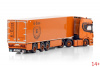 02-3509 Масштабная модель Фургонный прицеп SCANIA R HIGHLINE CR20H 6X2 в масштабе 1 50