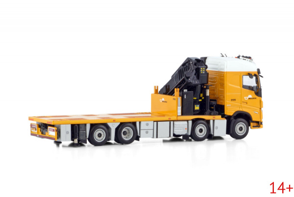 01-4581 Масштабная модель Манипулятор VOLVO FH5 GLOBETROTTER 8X2  в масштабе 1 50