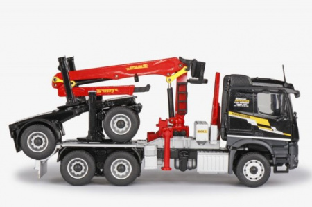 78179/01 Масштабная модель Бревнопогрузчик DOLL с MERCEDES-BENZ Arocs в масштабе 1:50