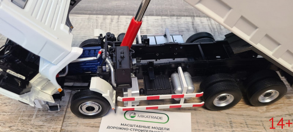 46261 Масштабная модель Shacman Shaanxi X3000 самосвал белый в масштабе 1:24