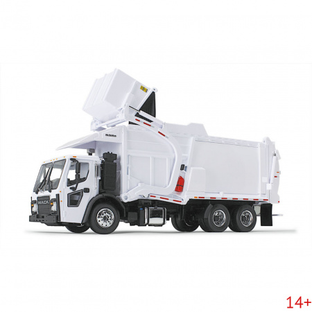 10-4235 Масштабная модель Мусоровоз Белый Mack LR С Фронтальным Погрузчиком McNeilus Meridian И Мусорным Контейнером сувенирная продукция в масштабе 1 34