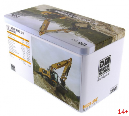 85508 Масштабная модель колесный экскаватор Cat M318F в масштабе 1:50