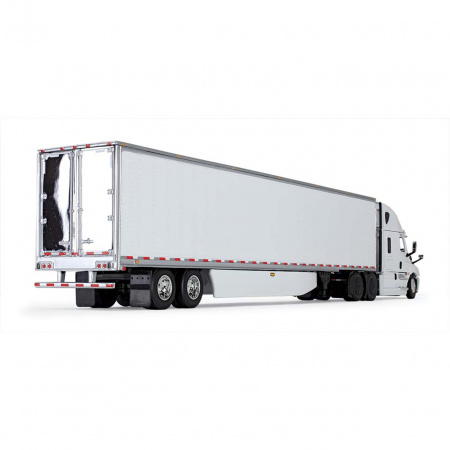60-1054 Масштабная модель Белый Freightliner 2018 Cascadia И 53-Футовый Грузовой Прицеп С Рефрижератором Thermo King сувенирная продукция в масштабе 1 64