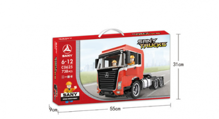 c0625 Строительные блоки седельного тягача (738 pcs)