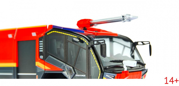 043048 Масштабная модель Пожарная машина Rosenbauer FLF Panther 6x6 в масштабе 1:43