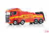 01-4528 Масштабная модель Грузовой эвакуаторSCANIA R NORMAL CR20N FALKOM 8X4 в масштабе 1 50
