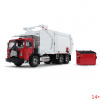10-4335 Масштабная модель Мусоровоз Красный/Белый Peterbilt Model 520 С Фронтальным Погрузчиком Wittke И Мусорным Контейнером сувенирная продукция в масштабе 1 34