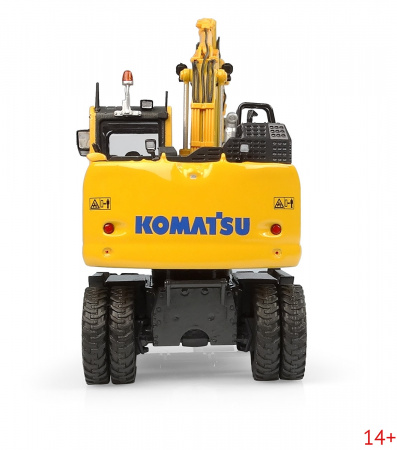 8162 Масштабная модель Komatsu PW148-11 экскаватор с засхватом в масштабе 1:50