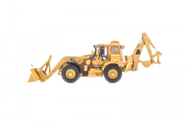 13477 Масштабная модель экскаватора-погрузчика JCB HMEE US, милитари в масштабе 1:87