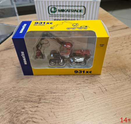 98011 Масштабная модель лесозаготовительной машины Komatsu 931XC  - колесный харвестер в масштабе 1:87