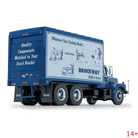 19-3329 Масштабная модель Грузовик галантерейных товаров Brockway Engines сувенирная продукция в масштабе 1 34