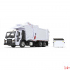 10-4235 Масштабная модель Мусоровоз Белый Mack LR С Фронтальным Погрузчиком McNeilus Meridian И Мусорным Контейнером сувенирная продукция в масштабе 1 34
