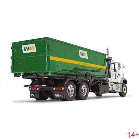 10-4050D Масштабная модель Мусоровоз Mack Granite с контейнером Tub-Style Roll-Off сувенирная продукция в масштабе 1 34