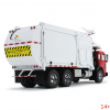 10-4335 Масштабная модель Мусоровоз Красный/Белый Peterbilt Model 520 С Фронтальным Погрузчиком Wittke И Мусорным Контейнером сувенирная продукция в масштабе 1 34