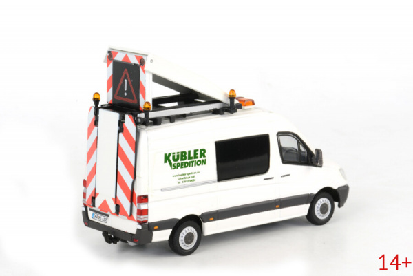 01-1189 Масштабная модель Фургон KUBLER; MERCEDES SPRINTER BF 3 4X2 1:50