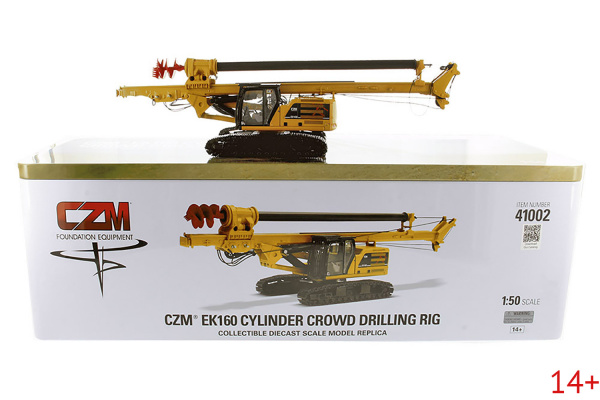41002 Масштабная модель CZM EK160 Kelly-Drilling Rig Буровая установка на базе CAT 330 Нового поколения в масштабе 1:50