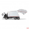 10-4337 Масштабная модель Мусоровоз Белый Mack TerraPro С Задним Погрузчиком McNeilus И Мусорными Тележками сувенирная продукция в масштабе 1 34