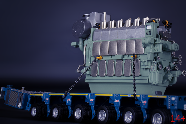 33-0182 Масштабная модель судовой двигатель в масштабе 1:50