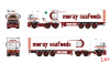 01-5498 Масштабная модель Рефрижераторный прицеп DAF 3300 SPACE CAB 6X2 в масштабе 1 50