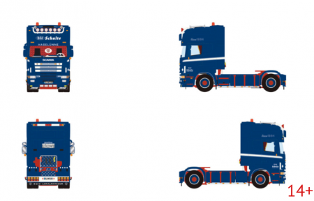 01-5604 Масштабная модель Седельный тягач SCANIA 4 SERIES TOPLINE 4X2 в масштабе 1 50