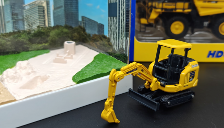 35006 Набор подарочный масштабные модели экскаватор Komatsu PC30E и бульдозер  G40 в масштабе 1:72
