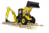 8139 Масштабная модель Komatsu WB97S-8 Экскаватор-погрузчик в масштабе 1:50
