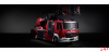 043103 Масштабная модель Пожарная машина Rosenbauer DL L32A-XS 3.0 (MB Atego) в масштабе 1:43