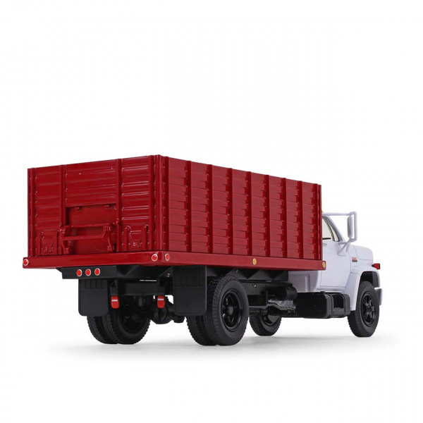 10-4255 Масштабная модель Бело-Красный Зерновой Грузовик GMC 6500 1970-Х Годов С Грузом Кукурузы сувенирная продукция в масштабе 1 34