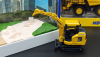 35006 Набор подарочный масштабные модели экскаватор Komatsu PC30E и бульдозер  G40 в масштабе 1:72