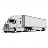 60-1762 Масштабная модель Белый Kenworth T680 И 53-Футовый Грузовой Прицеп С Юбками сувенирная продукция в масштабе 1 64