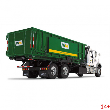 10-4305D Масштабная модель мусоровоз WM Mack Granite MP С Ребристым Контейнером Для Выкатывания И Большой Вывеской сувенирная продукция в масштабе 1 34