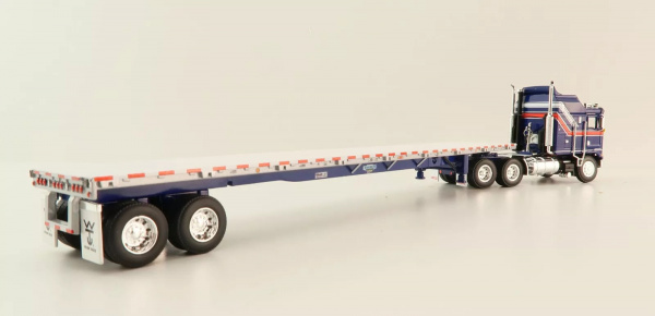 69-1657 Масштабная модель Kenworth K100 COE Roadbrute с бортовым прицепом Liberty сувенирная продукция в масштабе 1 64