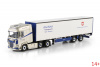 02-3601 Масштабная модель Тентованный прицеп DAF XG 6X2 в масштабе 1 50