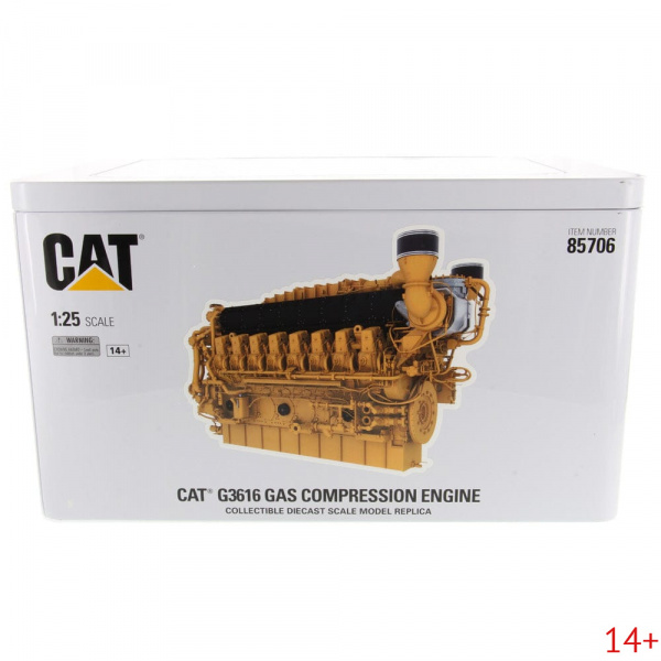 85706 Масштабная модель газовый компрессионный двигатель Cat G3616 в масштабе 1:25