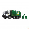10-4004Д Масштабная модель Мусоровоз WM Mack TerraPro С Боковой Загрузкой и с мусорными тележками сувенирная продукция в масштабе 1 34